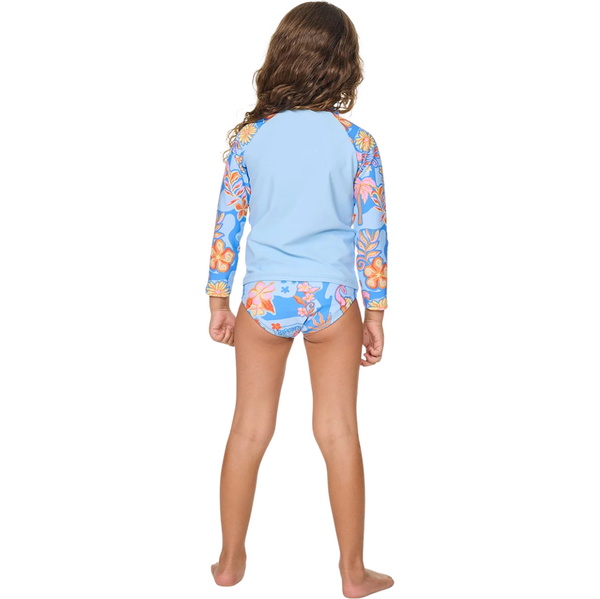 2026 Rip Curl Junior Surf Magic Rashie Set 13WJRV - Sky Blue